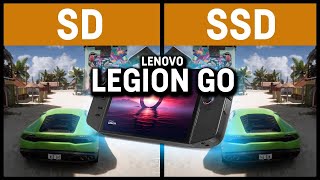 LEGION GO - SD Card vs SSD Drive - comparing Performance and loading times