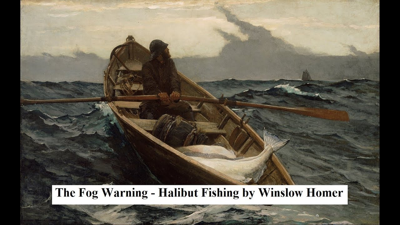 Art Print/Poster 1051 Winslow Homer The Fog Warning/Halibut Fishing 