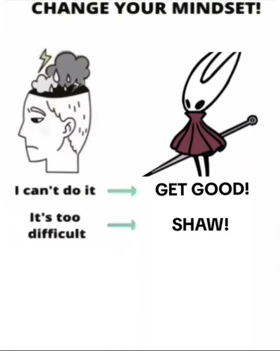 Change your mindset #Hollowknight #hornet #silksong
