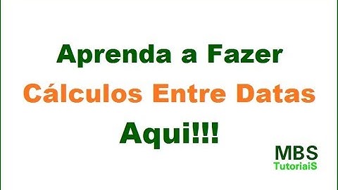 Cálculo Entre Datas: Obtendo dias entre datas através da função DATADIF no Excel