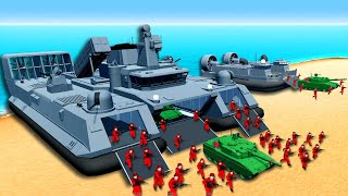Building a Massive Invasion HOVERCRAFT Using MODS in Ravenfield Mod Challenge!