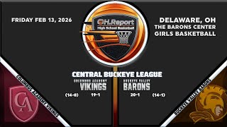 Columbus Academy (19-1) @ Buckeye Valley (20-1) - Girls Basketball