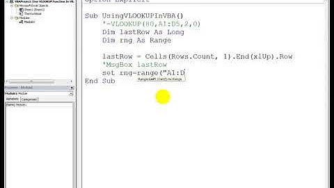 استخدام دالة البحث داخل محرر الأكواد Use VLOOKUP Function In VBA