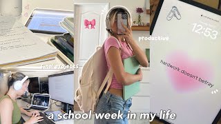 a productive school week in my life 🌱📚study vlog |child \& adolescent studies major