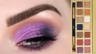 sigma and disney beauty the beast palette purple blue eyeshadow tutorial