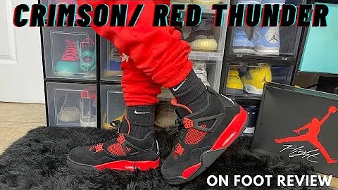 Air Jordan 4 Crimson/Red Thunder Review + On Foot Review