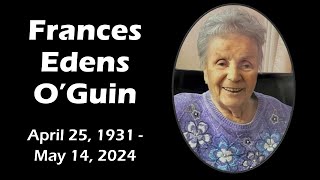 Frances Edens O'Guin Memorial Service