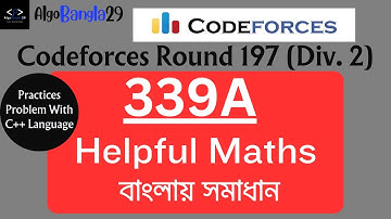 A. Helpful Maths | Codeforces Round 197 | Codeforces Solution