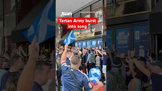 Boisterous Tartan Army Fans Get The Party Started Outside Boston Bar