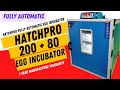New 200 fully automatic egg incubator | Automatic humidity control and egg turning | Review