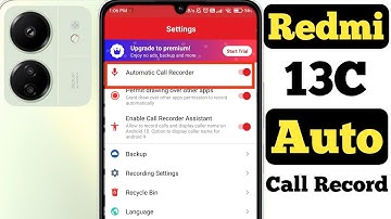 How to record calls automatically on Redmi 13C | Redmi 13C me call record kaise kare |