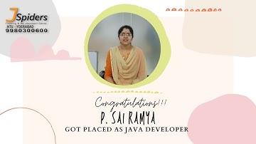 CONGRATULATIONS P. SAI RAMYA PLACED AS JAVA DEVELOPER