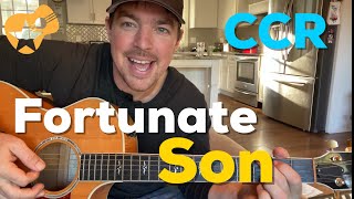Fortunate Son | Crreedence Clearwater Revival | Beginner Guitar Lesson