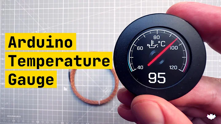 Arduino Temperature Gauge - with ESP32S3 round display and thermocouple sensor, measure temperature
