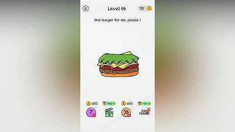 Braindom Level 96 One burger for me please !