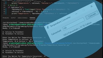 How to create temperature Converter App Using Python - #5thpythonproject