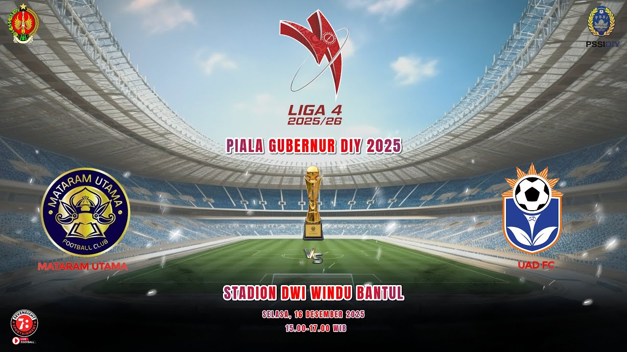 LIGA 4 PIALA GUBERNUR DIY 2025 PEKAN 3 : MATARAM UTAMA VS UAD FC 
