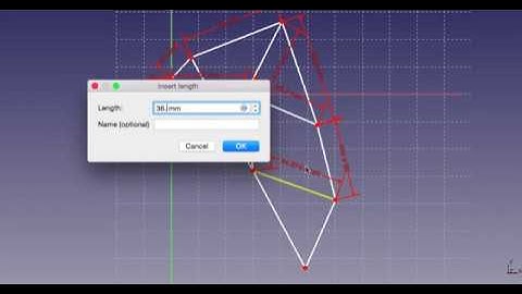 FreeCAD sketch - Theo Jansen Mechanism