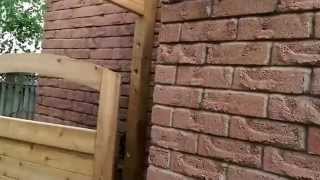 Finally Got the time and weather to cooperate and managed to finish the cedar gate on the side of the house. Also managed to 