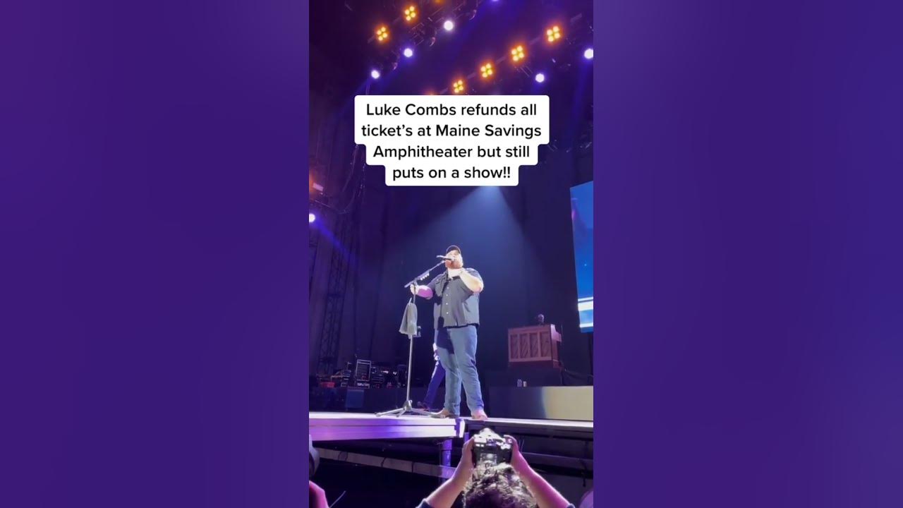 Luke Combs refunds fans and performs for free #shorts