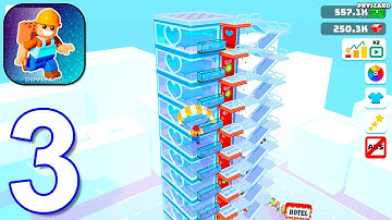 Build My Hotel With Super Hero - Gameplay Walkthrough Part 3 Max Level (iOS, Android)