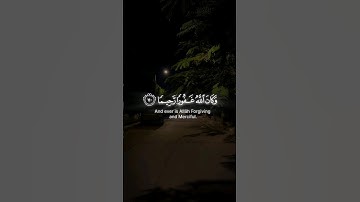﴿ وكان الله غفوراً رحيماً  ﴾ .... #قرآن_كريم #تلاوة_خاشعة #راحة_نفسية #quran
