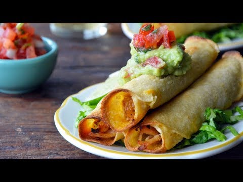 Baked Chicken and Cheese Taquitos