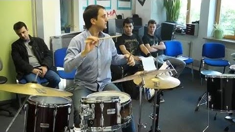 Christos Asonitis - Drum Workshop (Syncopation of Ted Reed on the drumset) (German speaking)