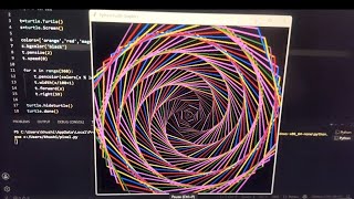 Visual Art Generation using Python Turtle 