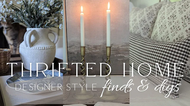 High End Style Home Decor on a Thrift Budget / Thrift and DIY with me! thumbnail