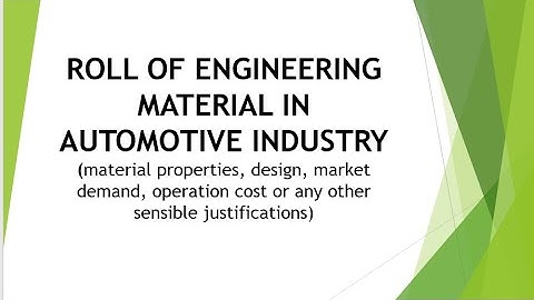 Properties of Material Project Video