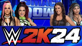 Bayley & Dakota Sky vs Katana Chance & Kayden Carter (WWE 2K24)