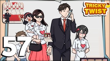 Tricky Twist Level 57 : Help Them Have A Beautiful Photo Gameplay Walkthrough Solution