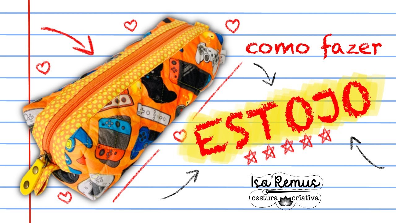 Como Fazer Estojo Escolar - @avimortecidos