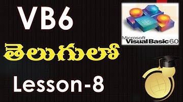 Visual Basic(VB6) programming using textbox and command button controls(Telugu)-Lesson-8