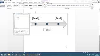 How to create basic timeline in Word 2013