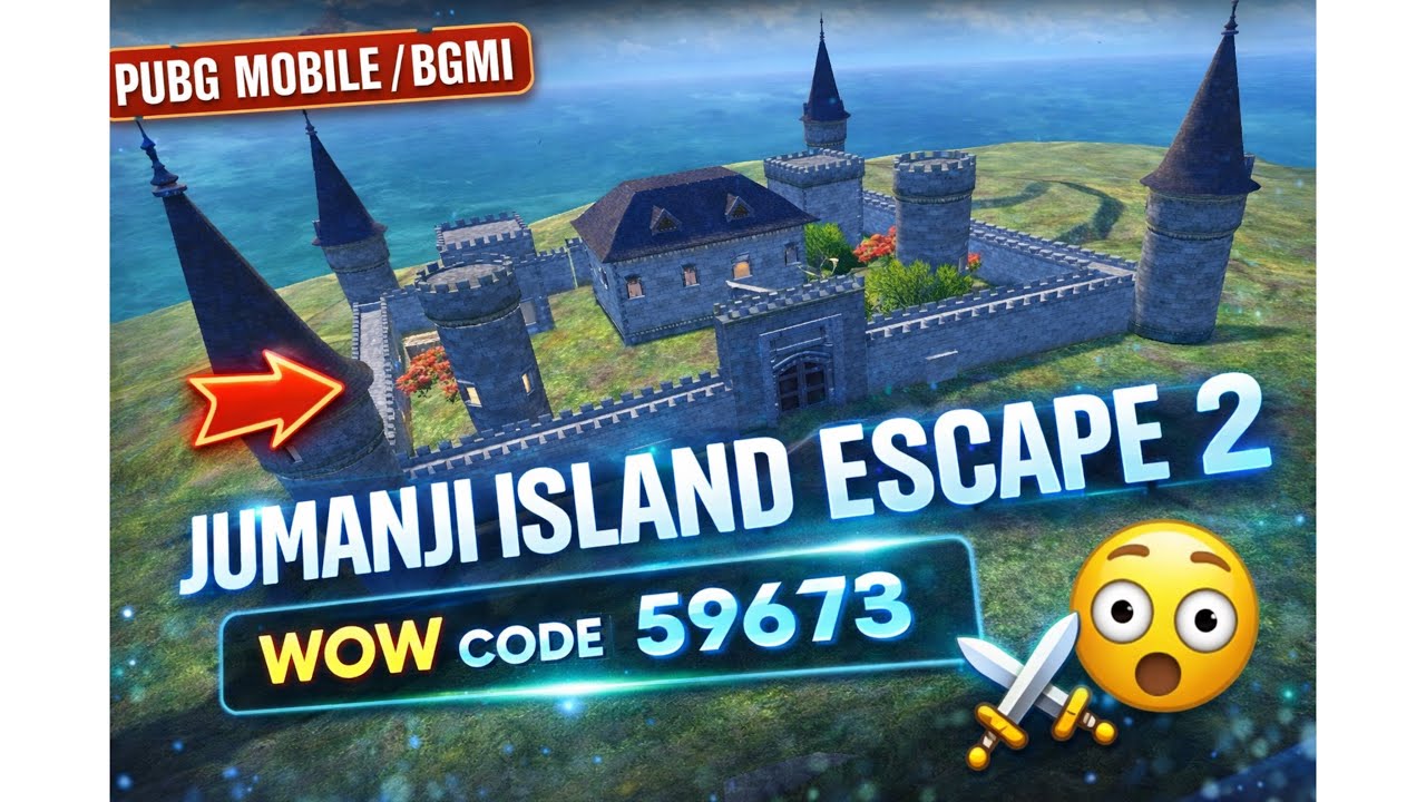 JUMANJI ISLAND ESCAPE 2 😱 | BGMI WOW MODE PARKOUR | WOW CODE 59673 🔥 