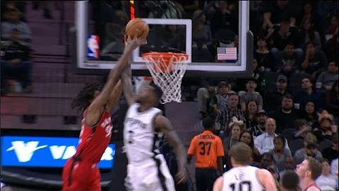 Dewayne Dedmon BLOCKS a Raptors Alley-Oop | 01.03.17