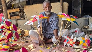 85 Years Old Hardworking Craftsman is making Unique Paper toys| How to Make Paper toys|