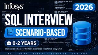 Infosys SQL Interview Questions 2026 | Scenario-Based SQL Questions | 0–2 Years Experience