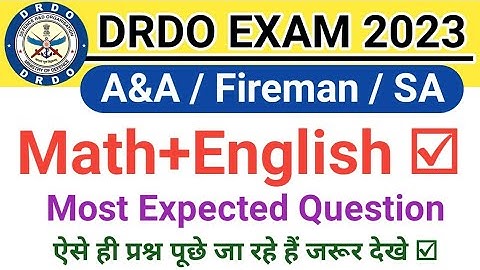 DRDO CEPTAM 10 A&A Math+English Most Expected Question | DRDO All Shifts Analysis 2023 @focus4m
