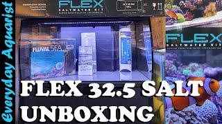 Fluval FLEX 123L 32.5 Gal SALTWATER Marine Aquarium *QUICK UNBOXING*