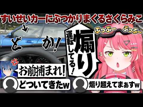 【コメ付き】星街すいせいに煽り運転するさくらみこ【ホロライブ/さくらみこ/切り抜き】 #さくらみこ