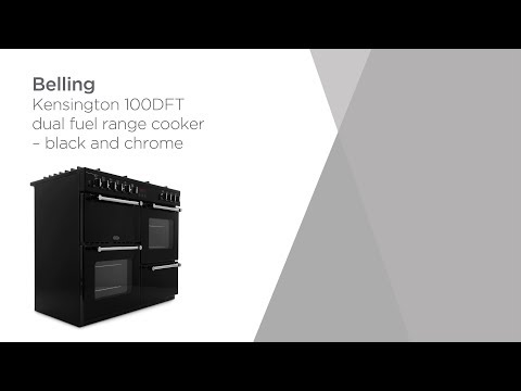 Belling Kensington 100DFT Range Cooker - Black & Chrome | Product Overview | Currys PC World