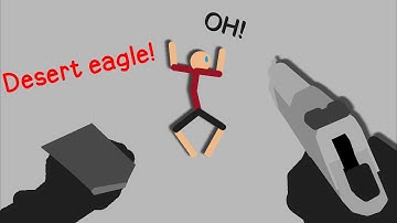 Desert eagle stick nodes animation!