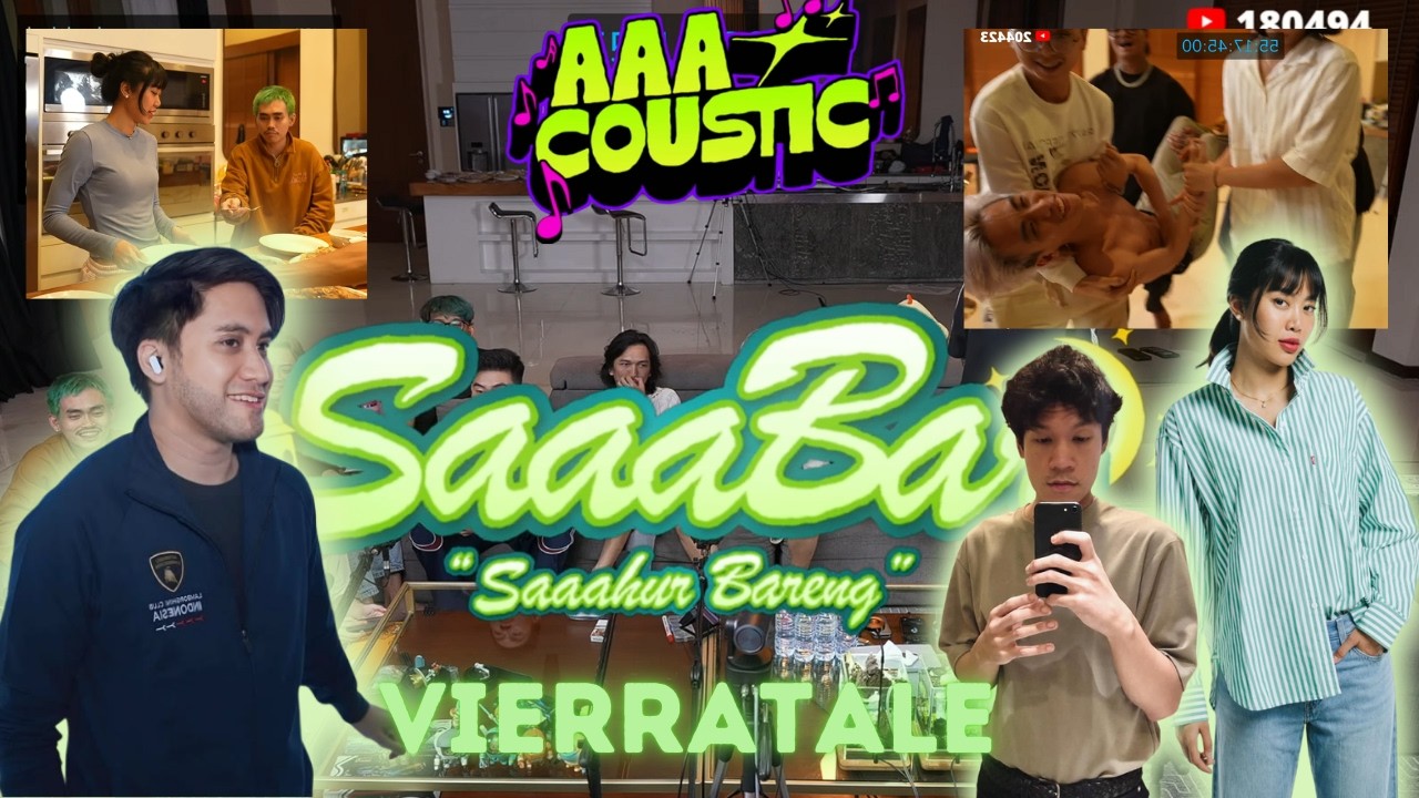 SAAAhur Bareng & AAAcoustic bersama Vierratale || kak Widy langsung akrab sama Aloy Yuka masuk kolam