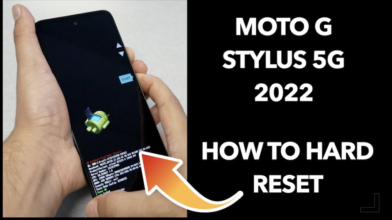 Moto G Stylus 5G 2022 how to Hard Reset Removing PIN, Password