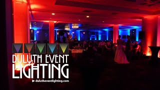 Duluth Event Lighting: Wedding lighting at the Holiday Inn, Duluth Duluth Event Lighting: Wedding lighting at the Holiday Inn, Duluth
