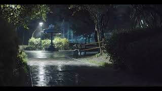 Deep Sleep Instantly With Soft Rain On Walkway At Night 😴Relaxing Rain Sounds For Sleep & Stress screenshot 5