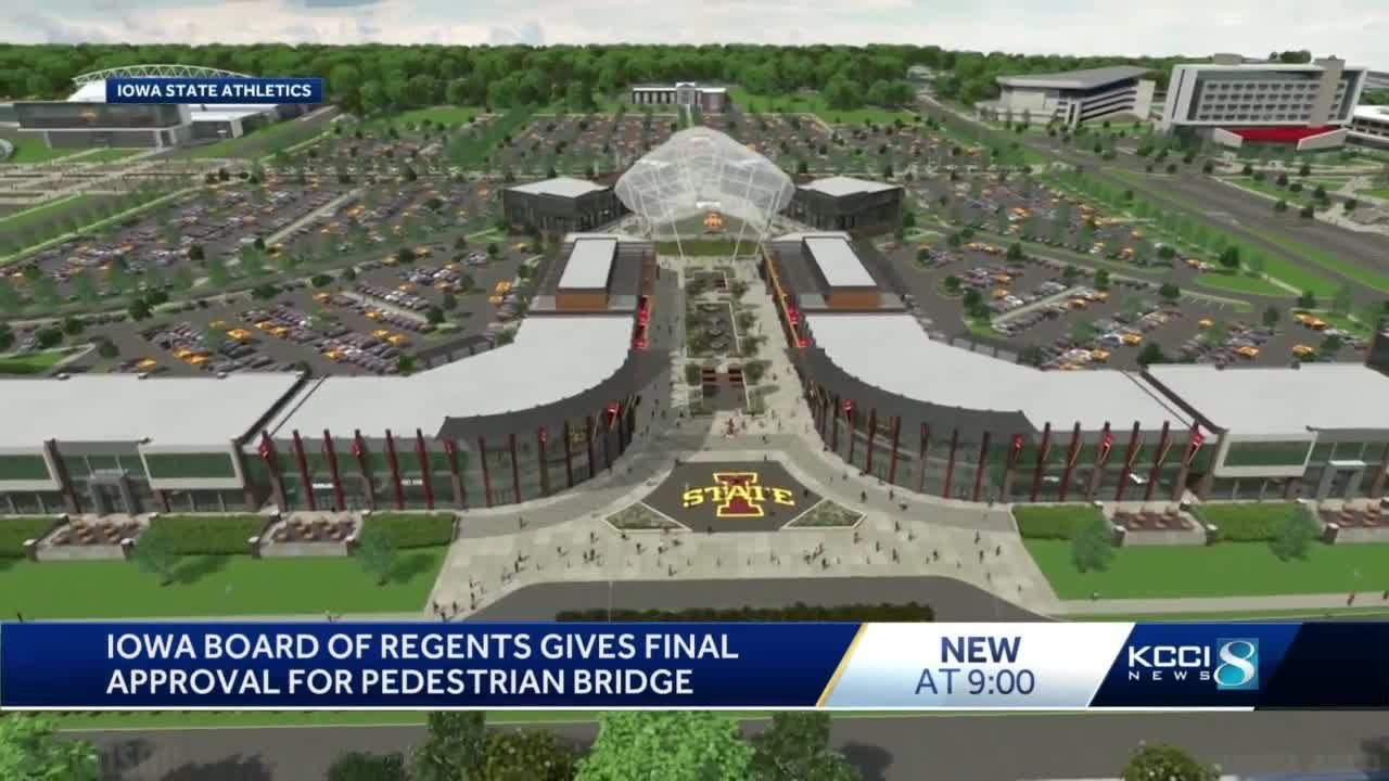 Construction of pedestrian bridge near Jack Trice stadium has been
